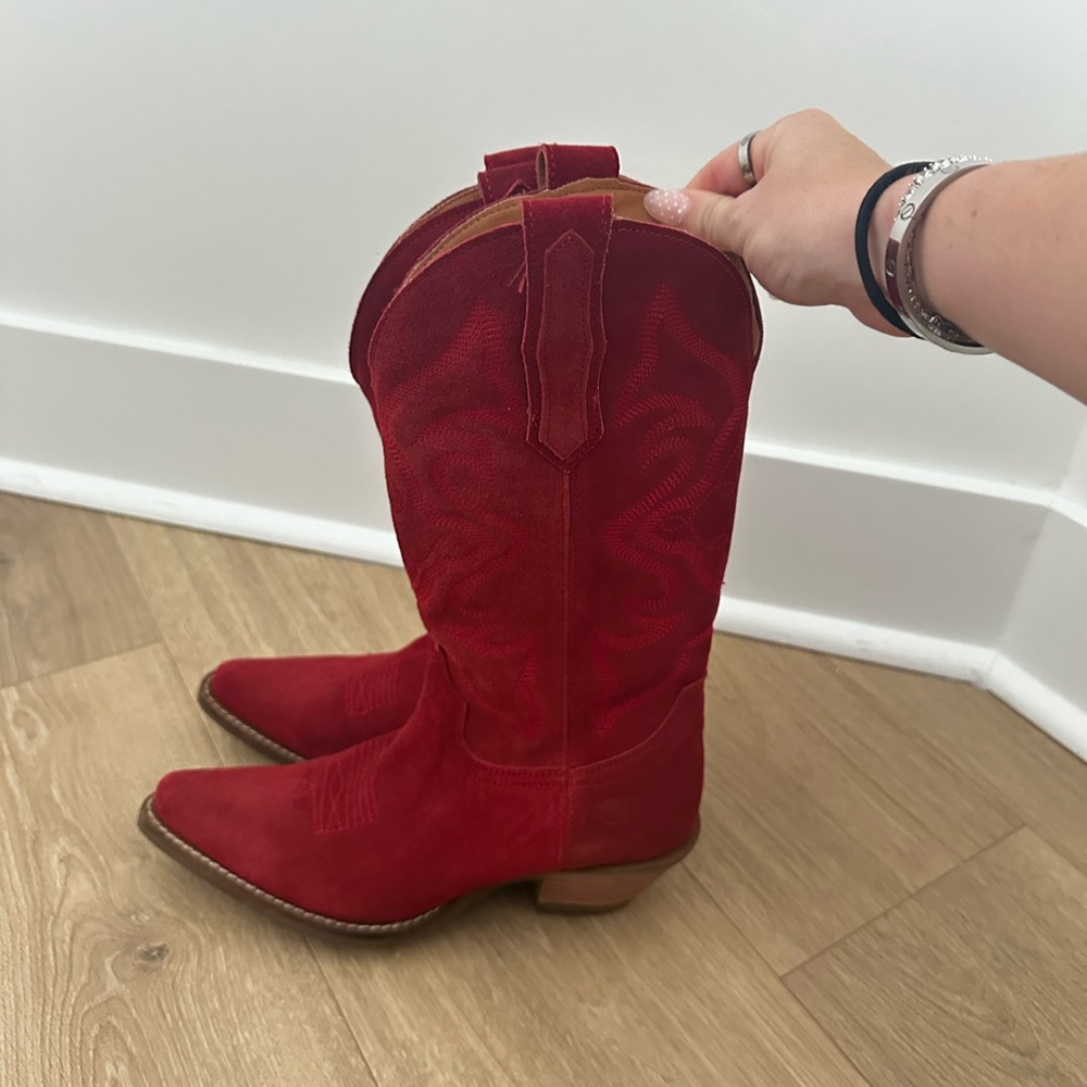 Dingo Red Heeled Cowboy Boots